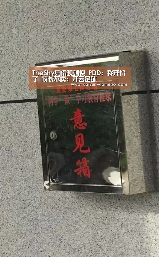 TheShy身价现端倪 PDD:我开价了 校长不卖:开云足球(图1) 开云体育