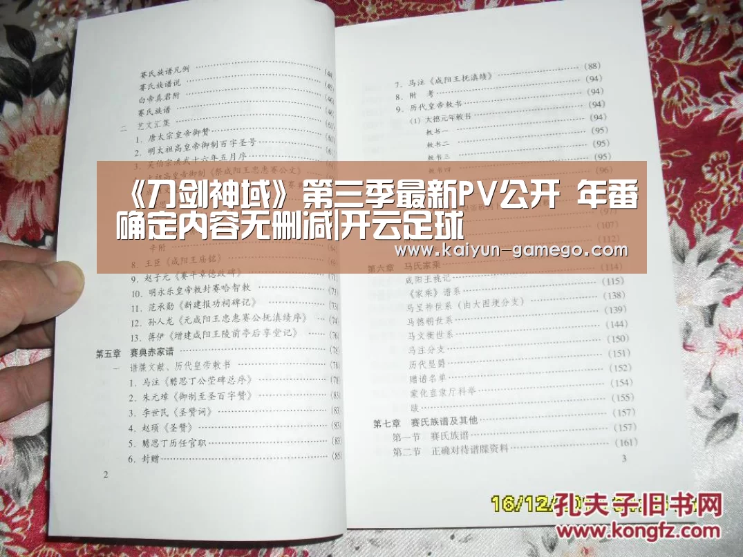 《刀剑神域》第三季最新PV公开 年番确定内容无删减|开云足球(图2) 开云篮球